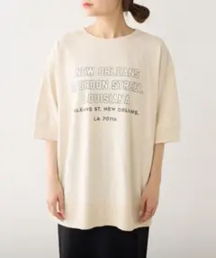 PUAL CE CIN ロゴプリントビッグ Tシャツのサムネイル