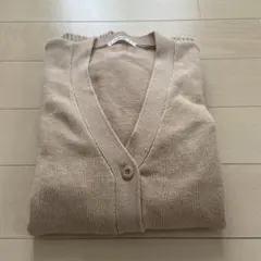WEGO ベージュ Vネックカーディガン Fサイズ
