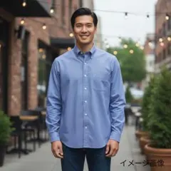 ラルフローレン長袖ギンガムチェックシャツ　ボタンダウン　メンズL相当古着