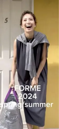 forme 東原亜希　金子綾　コラボ　フォーマルワンピース　サイズ0 FORME × AYA KANEKO ネイビー ワンピース 0 東原亜希 金子綾