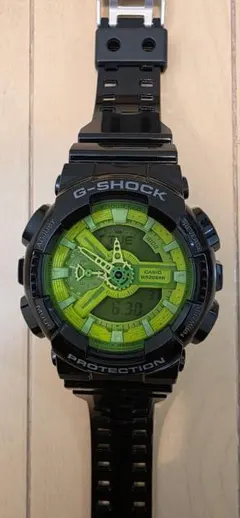 CASIO G-SHOCK 腕時計 本体 ブラック×ライムグリーンのサムネイル