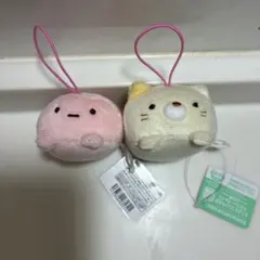 すみっコぐらし　うつぶせゴムひも付き マスコット ２個セット