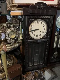 中古 昭和レトロ 】MEIJI ゼンマイ式 振り子時計 特大サイズ - メルカリ