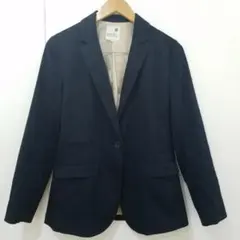 【アースミュージックエコロジー】ジャケット 紺色 シンプルデザイン Mサイズ