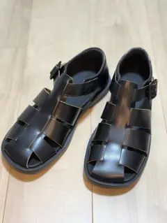 極美品✨CAMPER カンペール DON グルカサンダル レザー 黒 40 - メルカリ