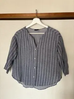 美品 SHIPS ストライプ シャツ