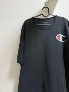 アメリカ古着　ビックサイズ　半袖Tシャツ　チャンピオン　ロゴ　刺繍