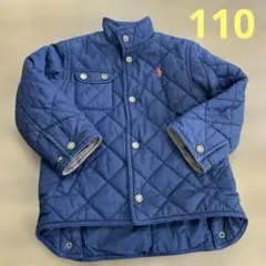 ラルフローレン キルティングジャケット ジャンパー 110 ネイビー