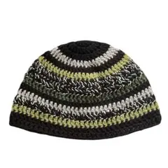 クロシェハット　クラッシャーハット　バケットハット　ビーニー　ボーダー　ニット帽