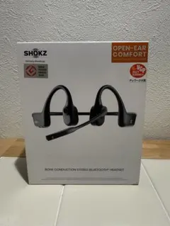 未使用　AFTERSHOKZ OPENCOMM 骨伝導ヘッドセット　ブラックのサムネイル