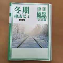 中学3年 必修ウィンター 英数理社国（解答と解説付き） - メルカリ