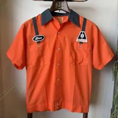 70s SAV-NEW UNIFORMS 企業物　ワークシャツUSA製
