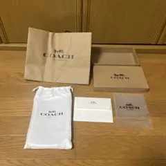 COACH ショップ袋と財布の袋、空箱