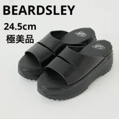 ビアズリー　レザートレックサンダル　24.5cm 極美品　黒のサムネイル