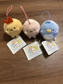 すみっコぐらし ぬいぐるみマスコット 3種セットのサムネイル