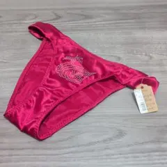 赤いサテンフルバックショーツ