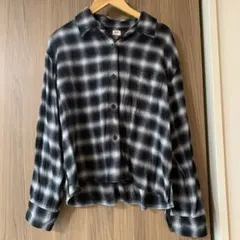 UNIQLO ユニクロ フランネルボクシーシャツ チェック柄 XL