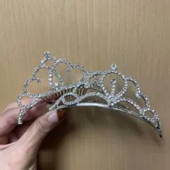 シルバーティアラ　大小2点セット