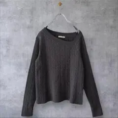 ★美品◆プラージュ◆ アシメネックケーブルニット