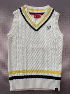new balance 美品ケーブル編み ノースリーブベスト