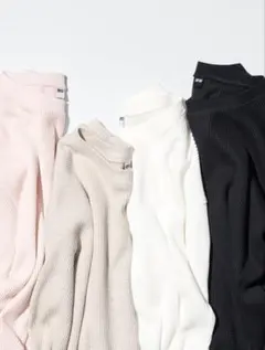 UNIQLO ユニクロ ワッフルT/長袖 ホワイト白