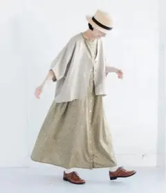 美品】プランテーション ヘリンボーンripple チュニック - メルカリ