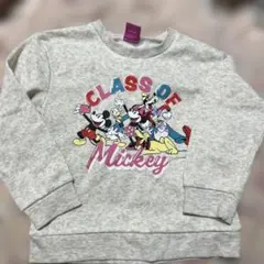 ミッキー トレーナー 110 ディズニー 裏起毛