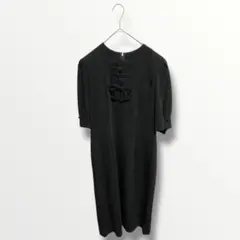 ブラックフォーマル　ワンピース　冠婚葬祭　葬式　七部丈　9AR