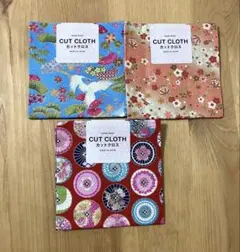 新品　カットクロス 日本製 和柄 金粉 3枚セット