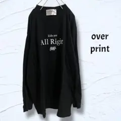 Overprint kids are All Right ロンT ブラック L