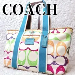 COACH　Multicolor　handbag signature