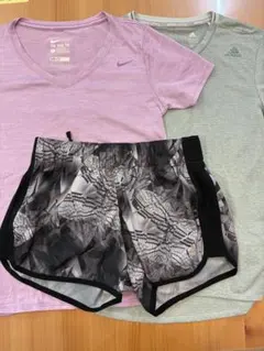 Nike Dri-FIT 、Adidas Climalite を含む3点セット