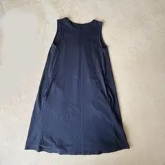 ネイビー　ノースリーブ　ワンピース　140 　Aライン