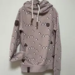 ♡鳥柄ピンクスウェットパーカー♡