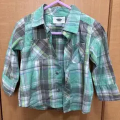 OLD NAVY 長袖シャツ チェック柄 12-18M