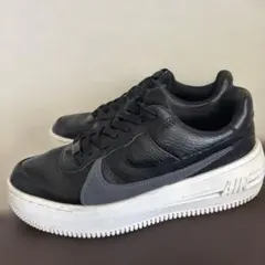 Nike Air Force 1 ブラック厚底スニーカー24cm