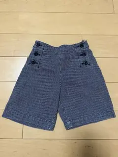美品 COMME CA ISM ストライプ ハーフ パンツ 90 フォーマル