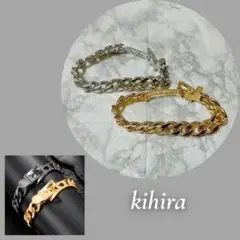 【カジュアル✨】チェーンブレスレット 2色セット