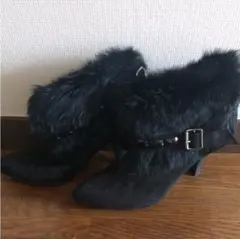 ショートブーツ　ファーブーツ