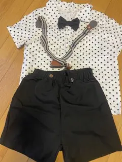 SHEIN 水玉シャツとショートパンツ 6Y