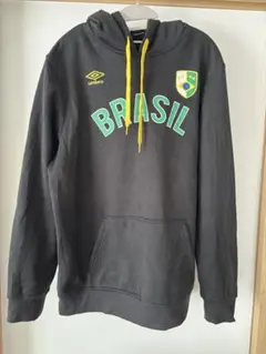 【激レア】UMBRO アンブロ ブラジルロゴ　パーカー M 黒 緑 黄 完売品