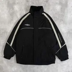 【訳あり】UMBRO 00s 中綿 ナイロンジャケット 刺繍ロゴ Y2K テック