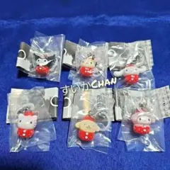 ⑳サンリオキャラクターズ いちごめじるしアクセサリー 全6種類コンプ ガチャ