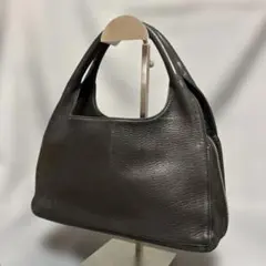 uni donn ハンドバッグ　ショルダー肩掛け可能　本革レザー　黒