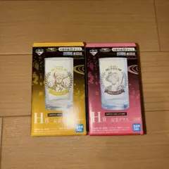 ONE PIECE 1番くじ　H賞　記念グラスセット　『ルフィー』&『ロー』