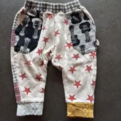星柄・ギター柄ポケット付きパンツ