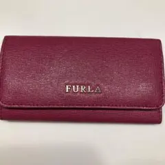 FURLA フルラ キーケース 6連 ピンク レザー ゴールド 送料込