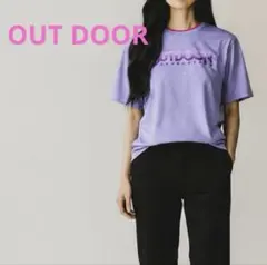 OUTDOOR アウトドア 紫色 半袖Tシャツ 速乾素材 Mサイズ