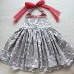 【MARLMARL】フラミンゴ柄エプロン★80-90cm