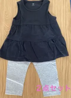 UNIQLO ノースリーブワンピース&レギンスセット　110㎝